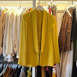 Silk Yellow chartreuse Women's Blazer